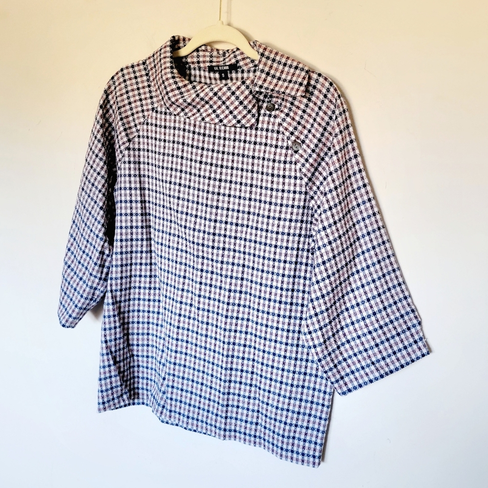 Kal Rieman Plaid Button Top - Picture 3 of 7